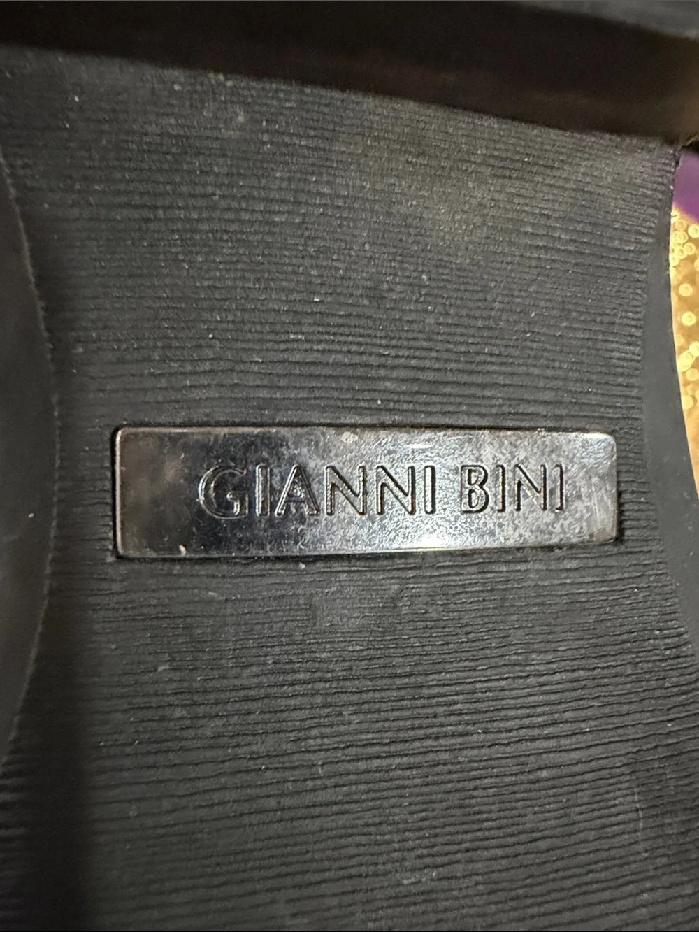 Gianni Bini Black Leather Laser-Cut Knee-High Boots